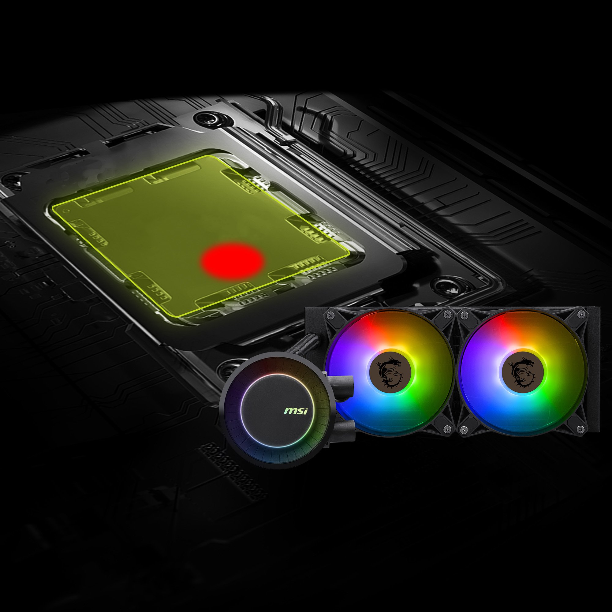 MSI MAG CoreLiquid E240 Black - AIO ARGB CPU Liquid Cooler